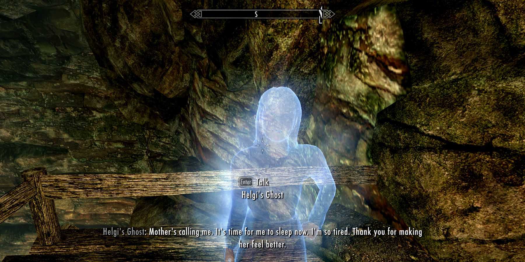 skyrim helgi ghost dialogue laid to rest quest end