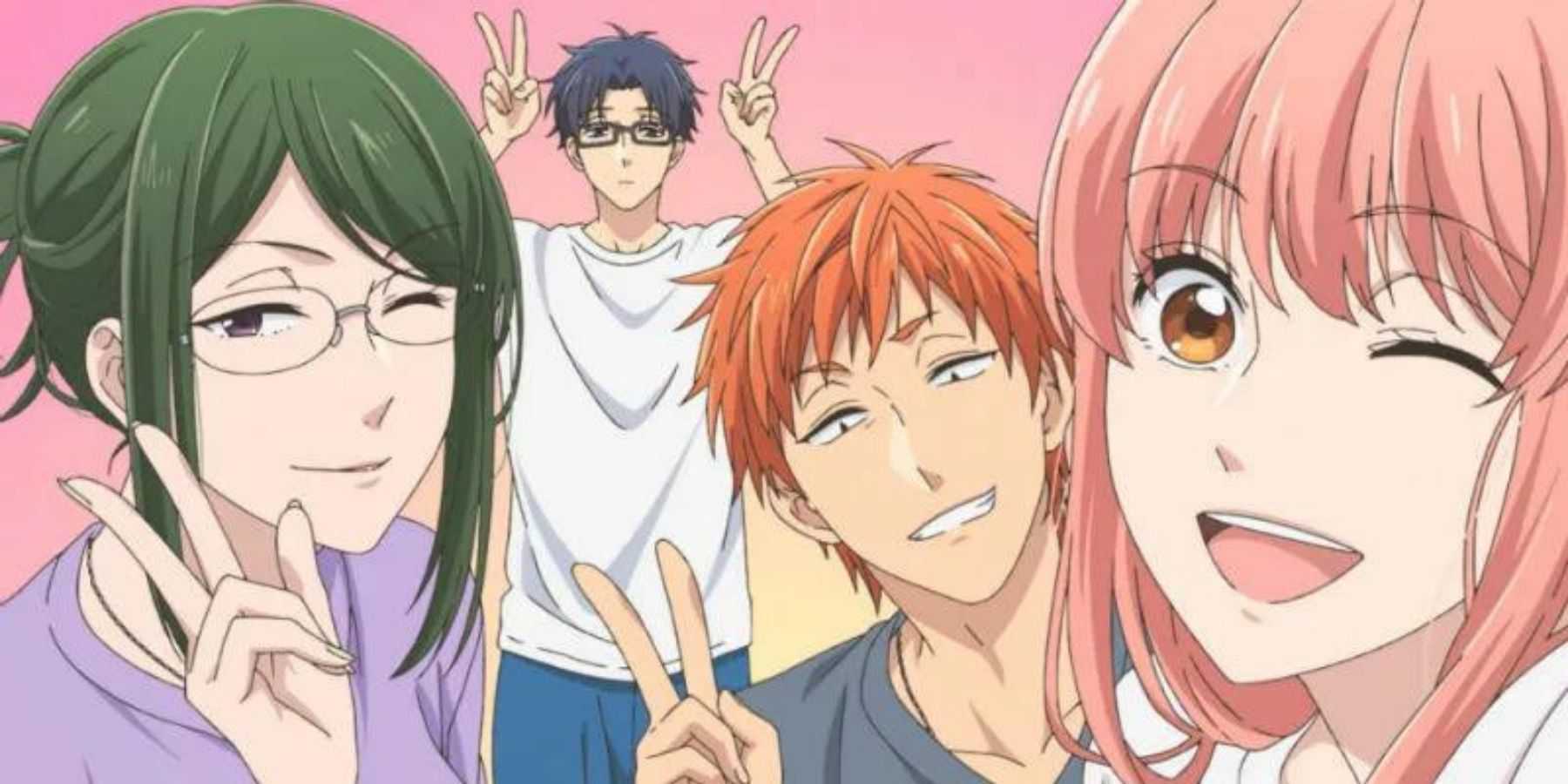 Wotakoi: O amor é difícil para o anime Otaku Hanako Kabakura Narumi Hirotaka