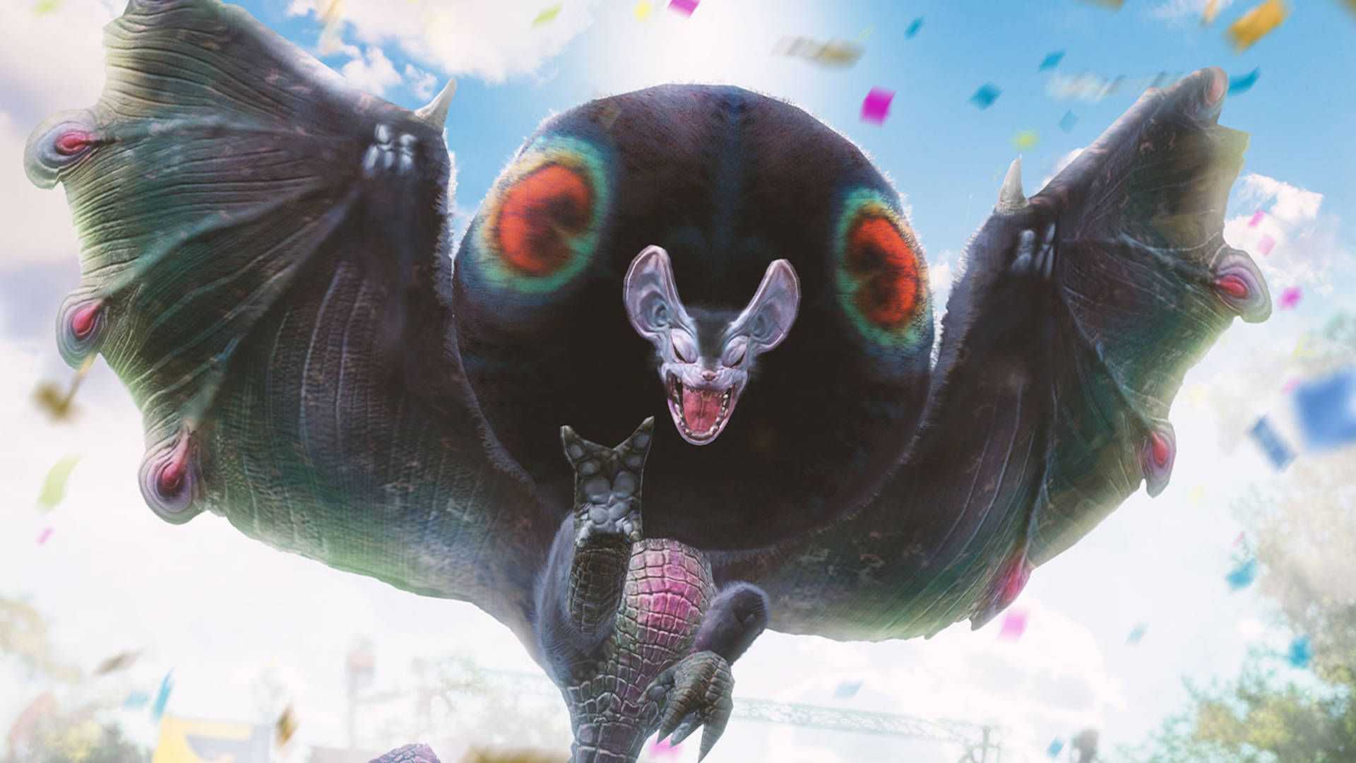 Recompensas das missões do evento Sono Paralisante do Monster Hunter Now: Um Paolumu Pesadelo está descendo para atacar com suas garras.