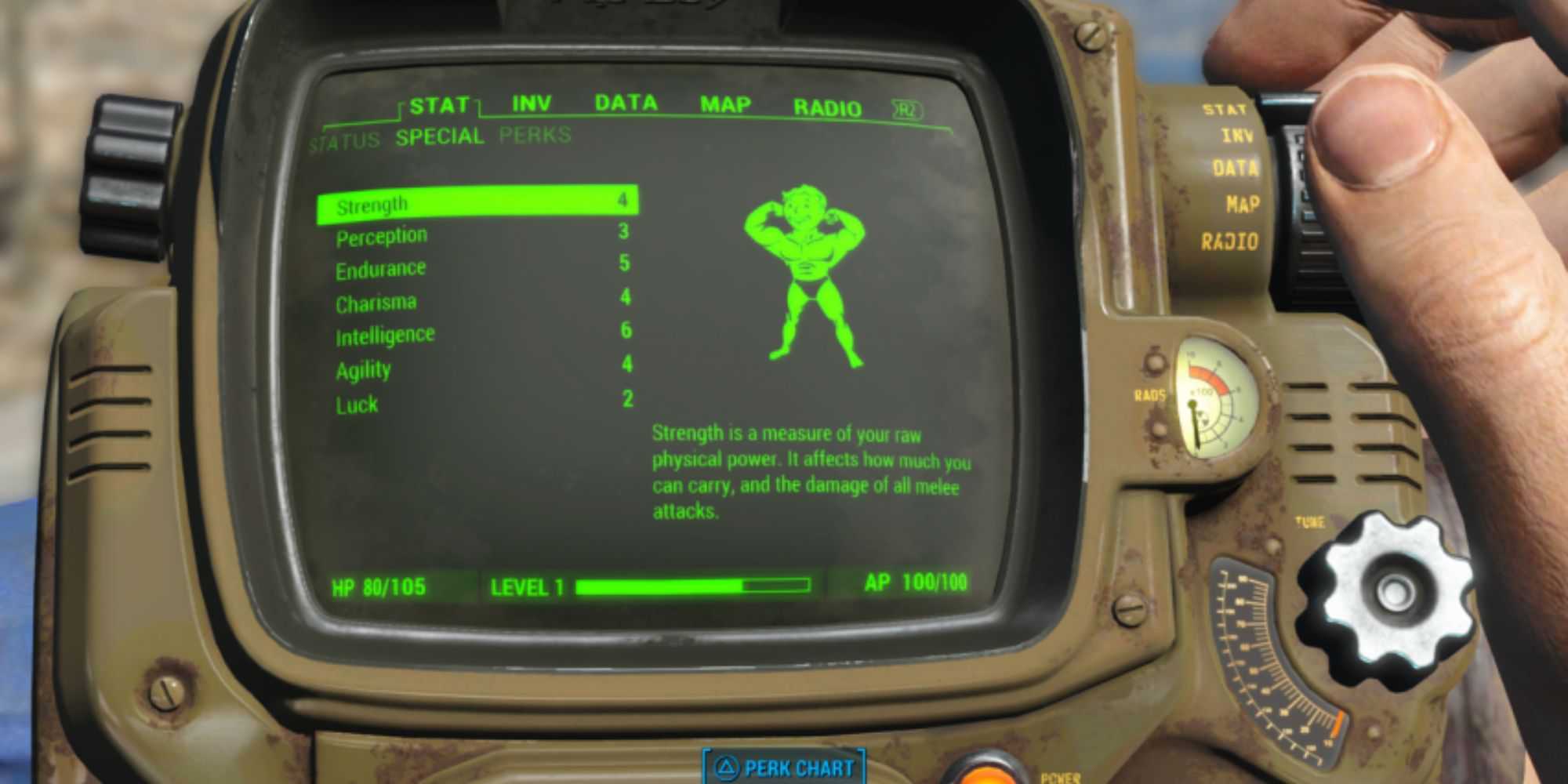 Menu Fallout 4 Pip-Boy