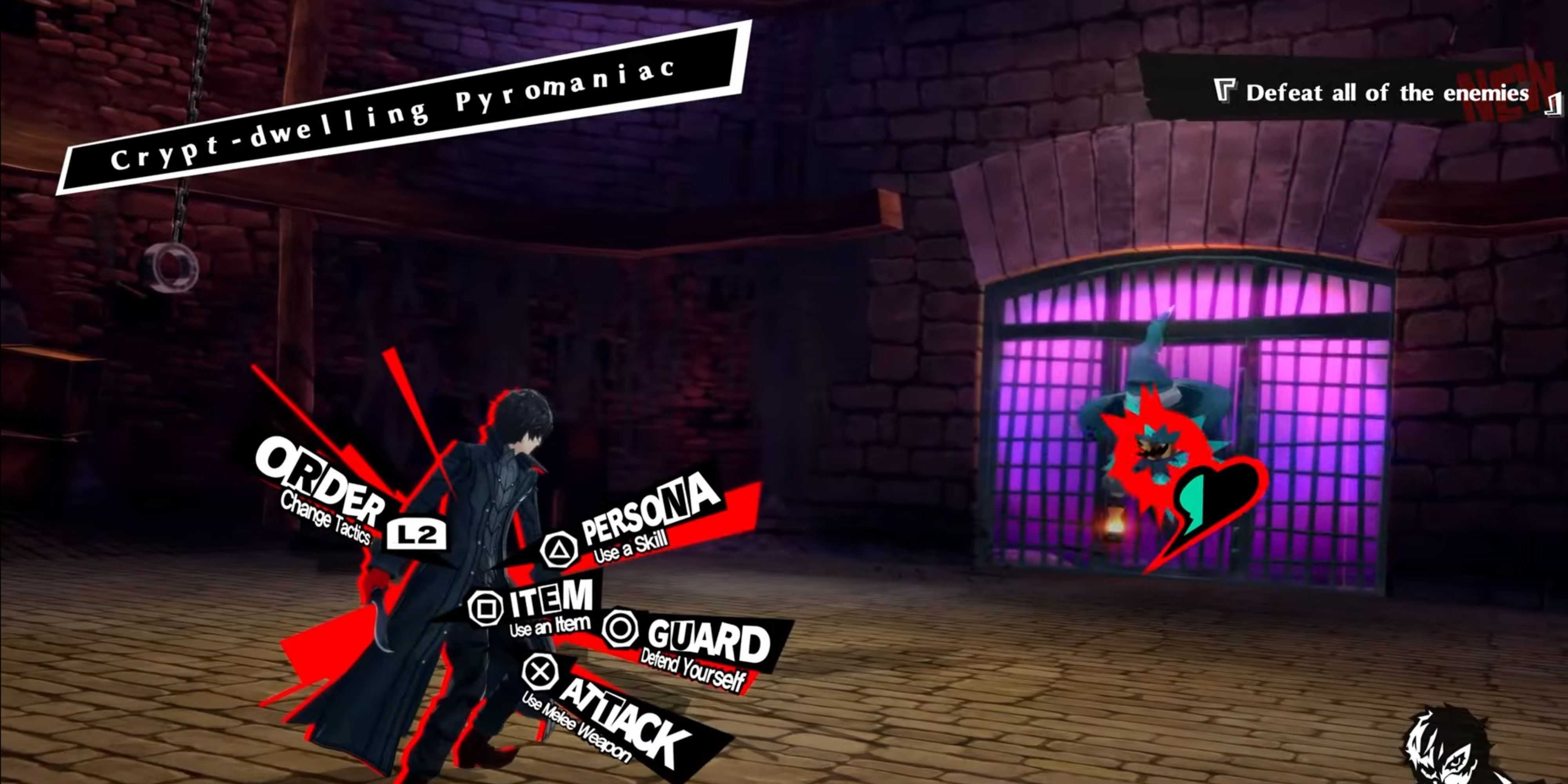 Persona 5 Order Menu