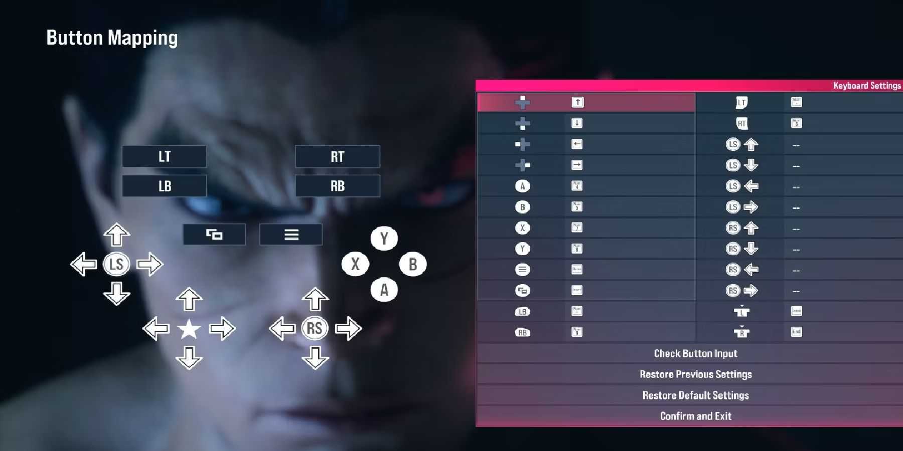 Tekken 8 - Menu de controles