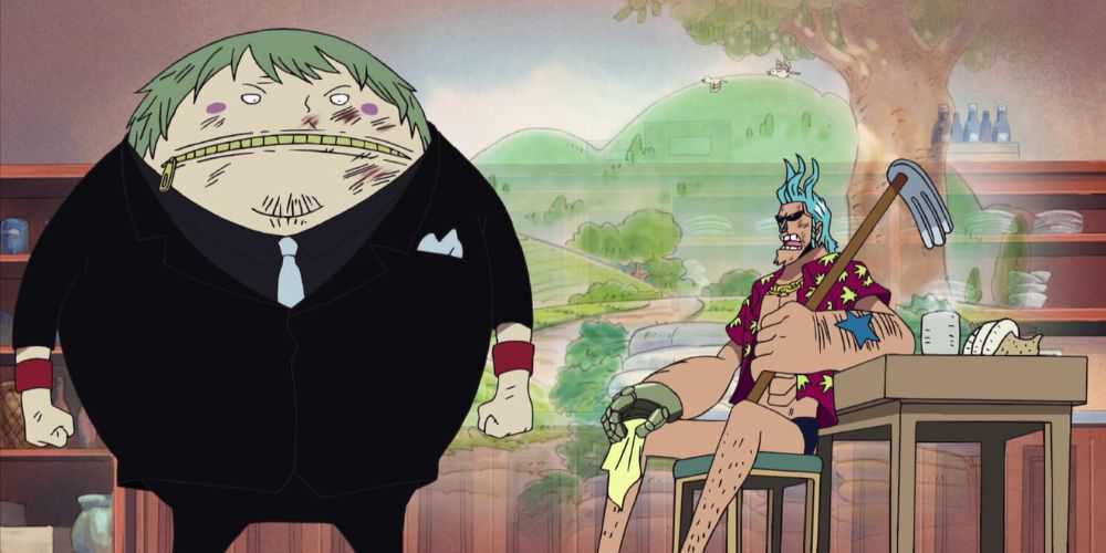 Franky vs. Fukurou, in the Enies Lobby Arc.