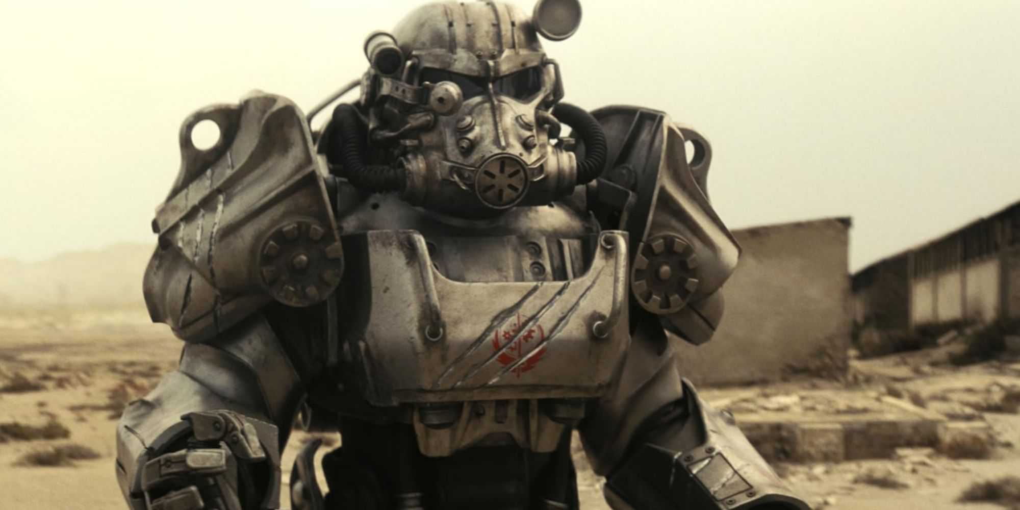 Maximus em Power Armor no Fallout Show da Amazon