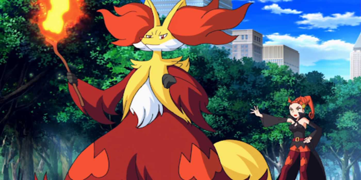 Delphox no anime Pokemon