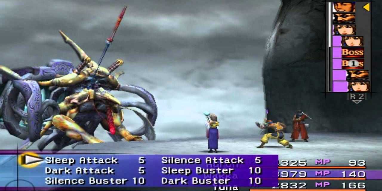 Luta contra chefe de Final Fantasy Seymour Flux