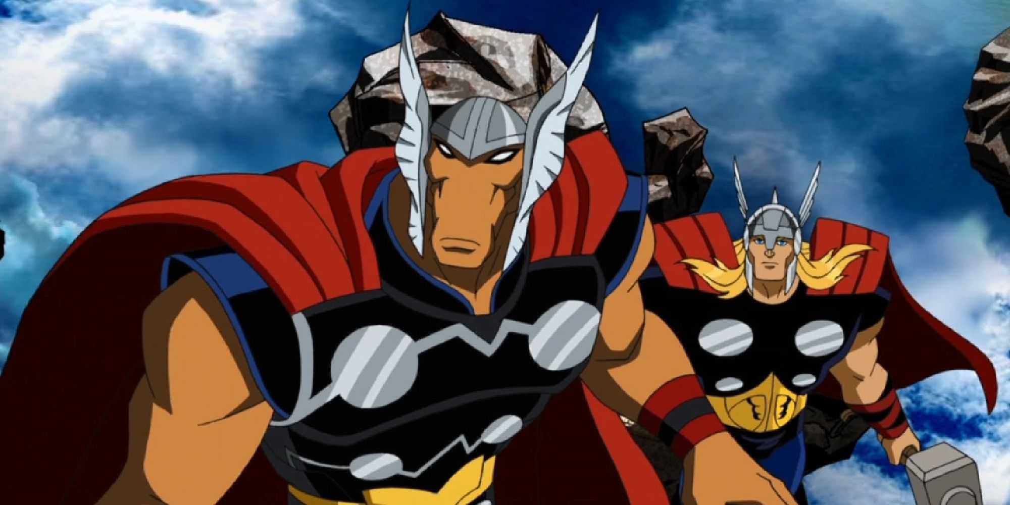 Beta Ray Bill appearing alongside Thor in Avengers: Earth's Mightiest Heroes