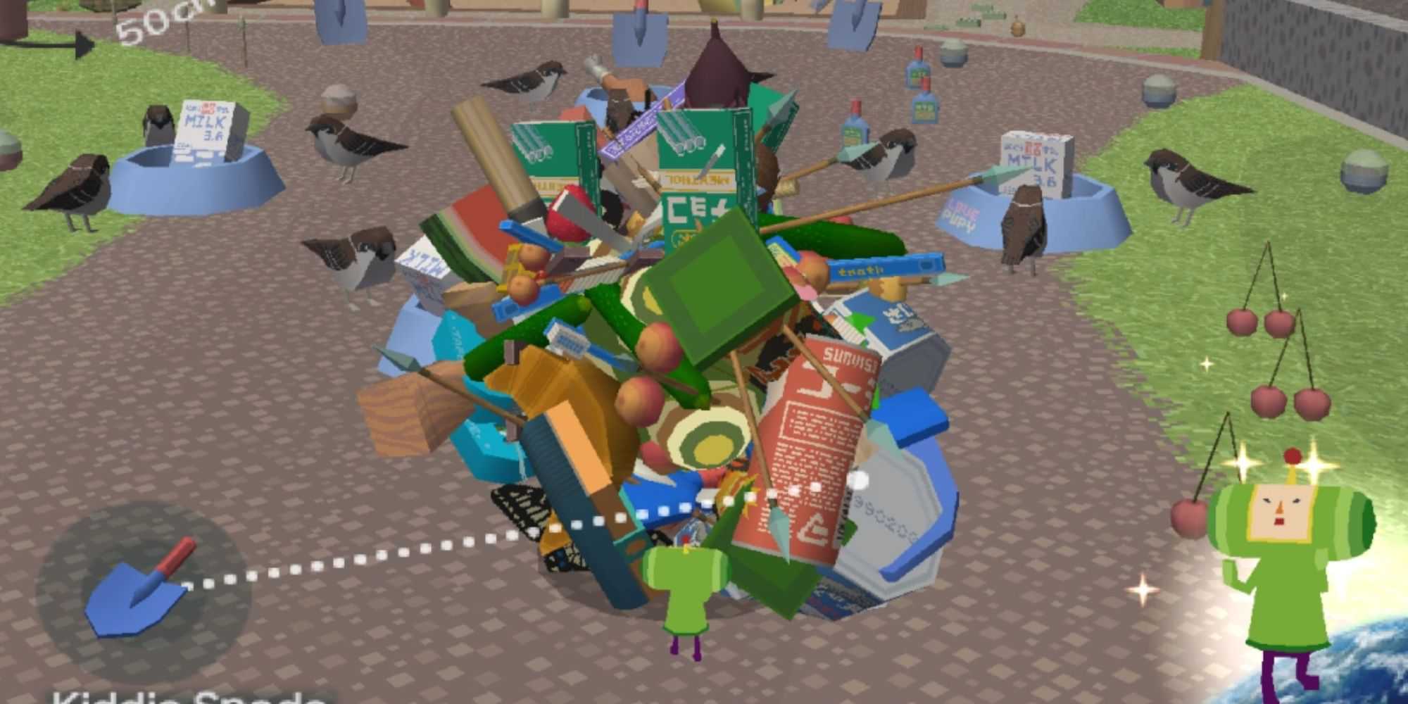 Rebolando em Katamari Damacy