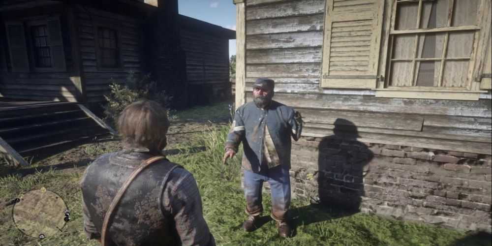 Arthur Talking to Mickey in Valentine Red Dead Redemption 2