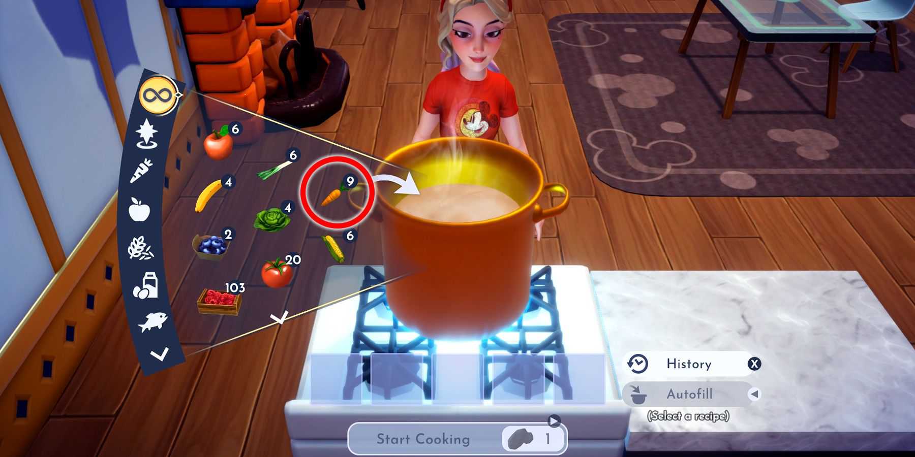 cooking in disney dreamlight valley