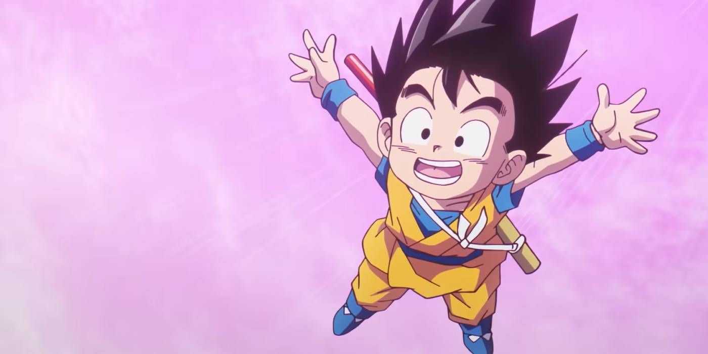 Goku flying through the air in Dragon Ball Daima's trailer