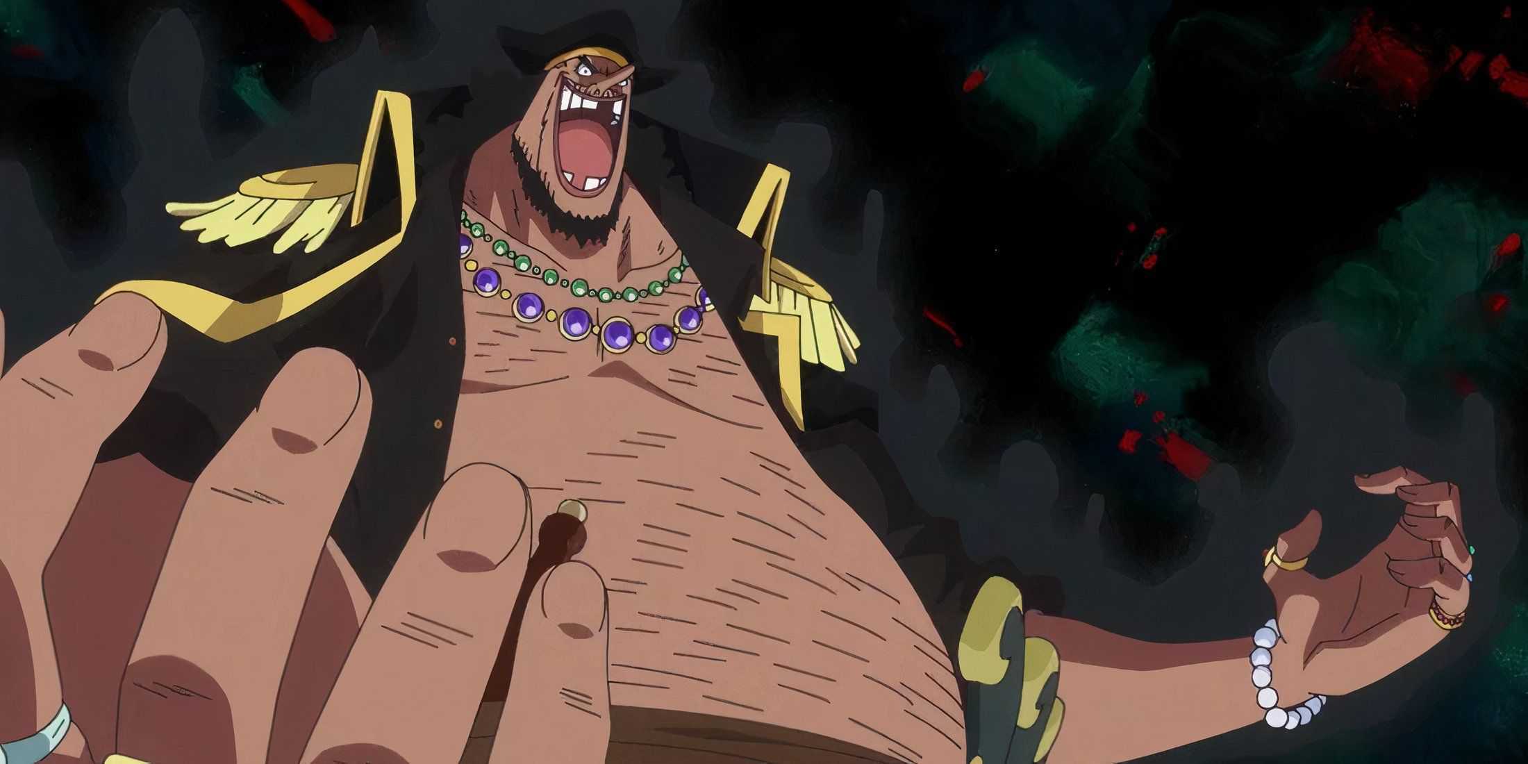 Blackbeard from One Piece laughing maniacally