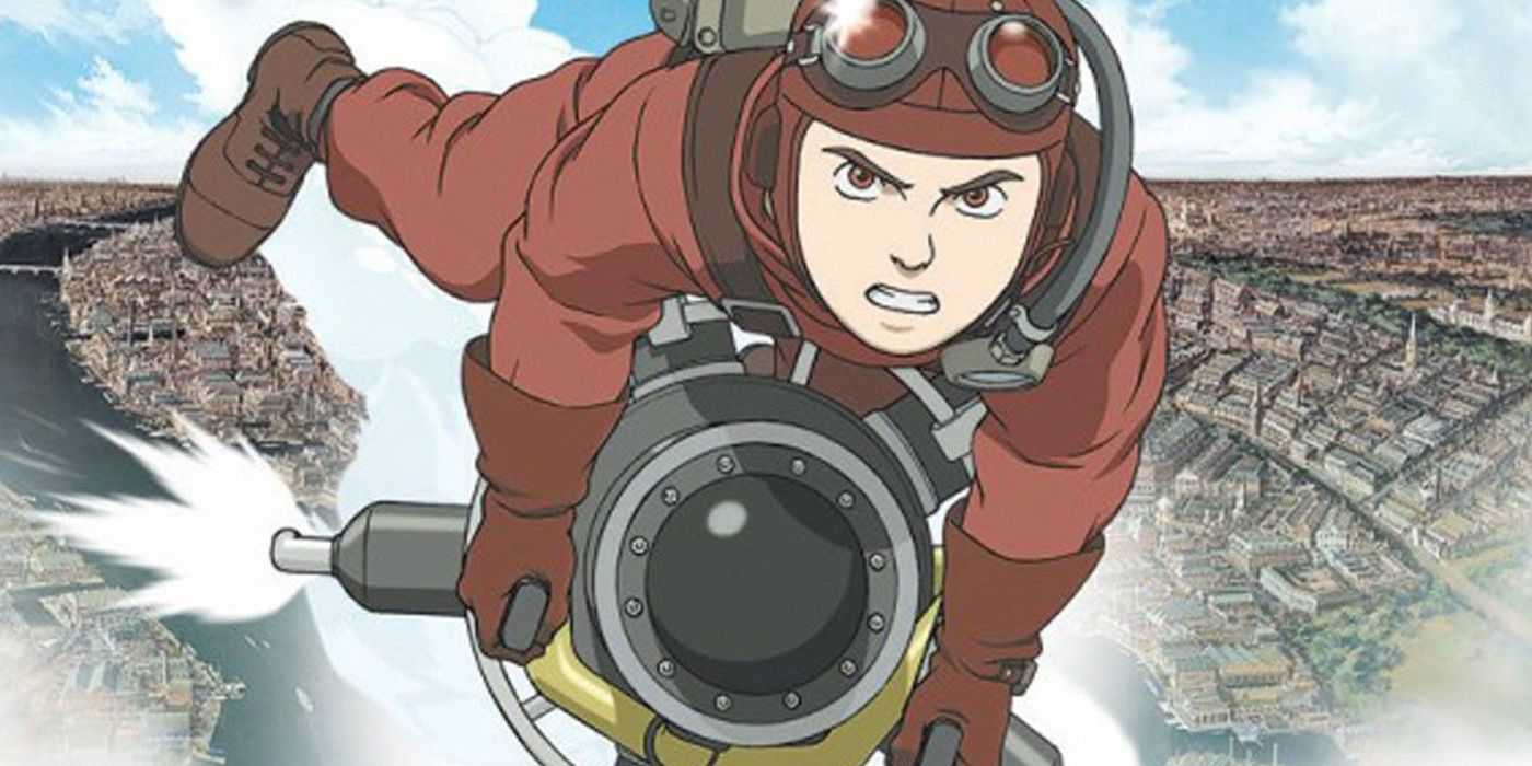 Steamboy Ray Steam montando uma máquina