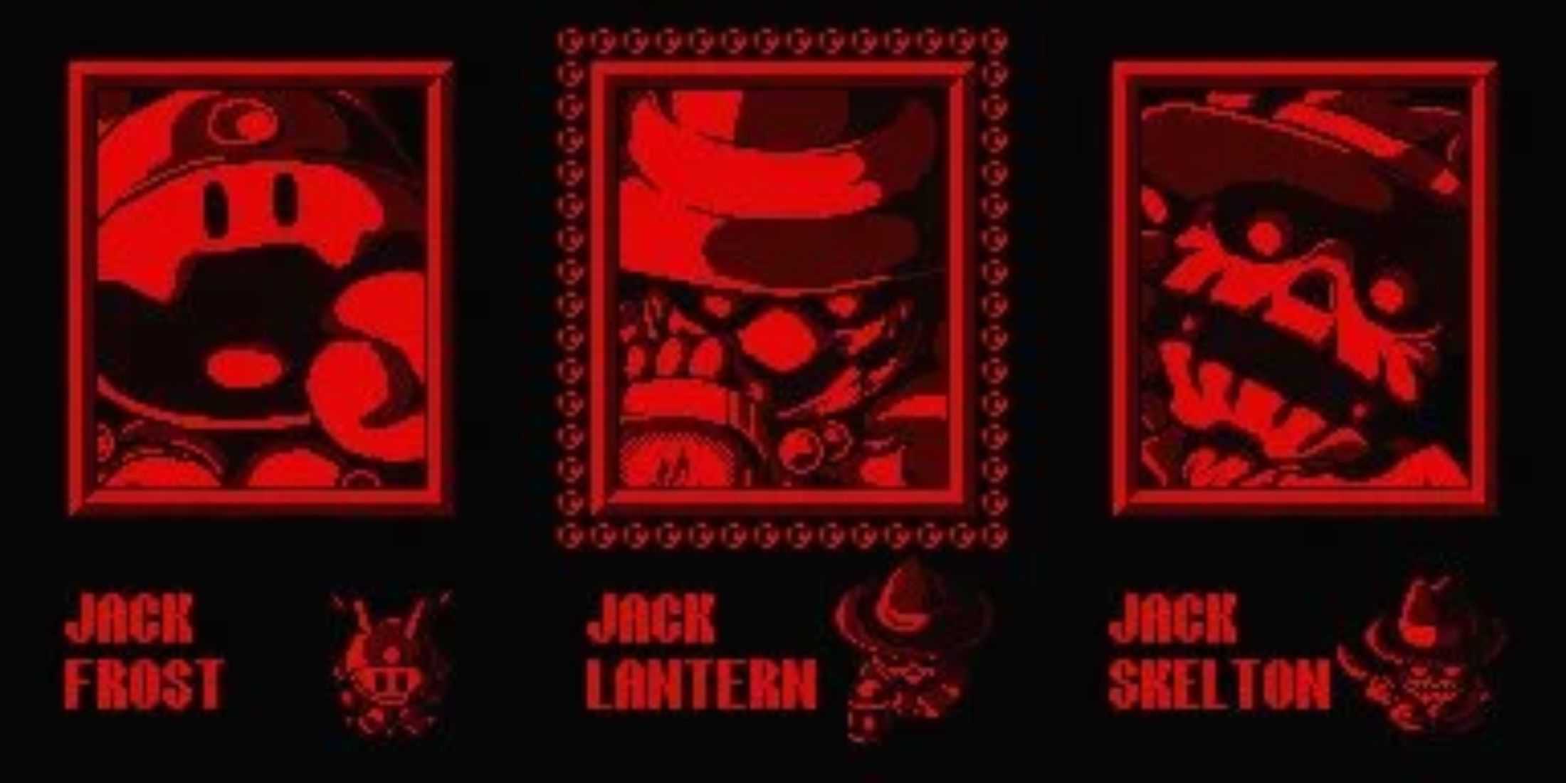 Jack Frost, Jack Lantern, and Skeleton Jack