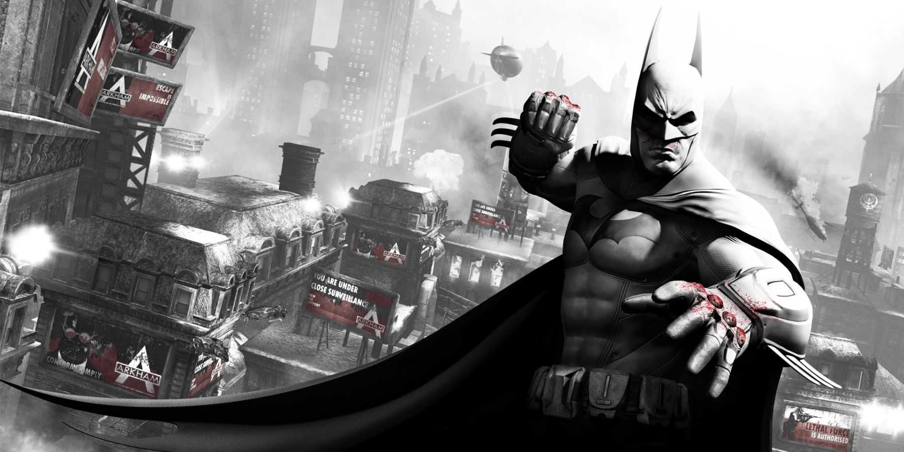 batman arkham city mundo aberto super-herói gênero conteúdo lateral jogabilidade travessia cape glide