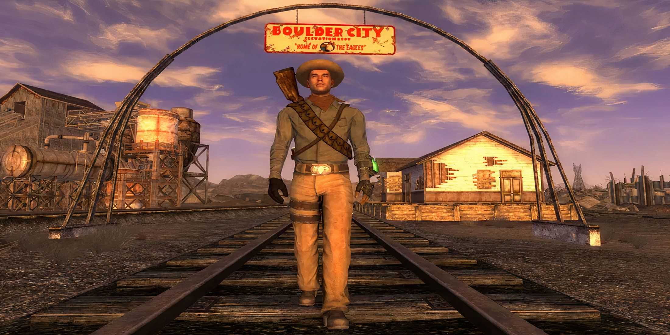 Fallout new vegas main art character in boulder city