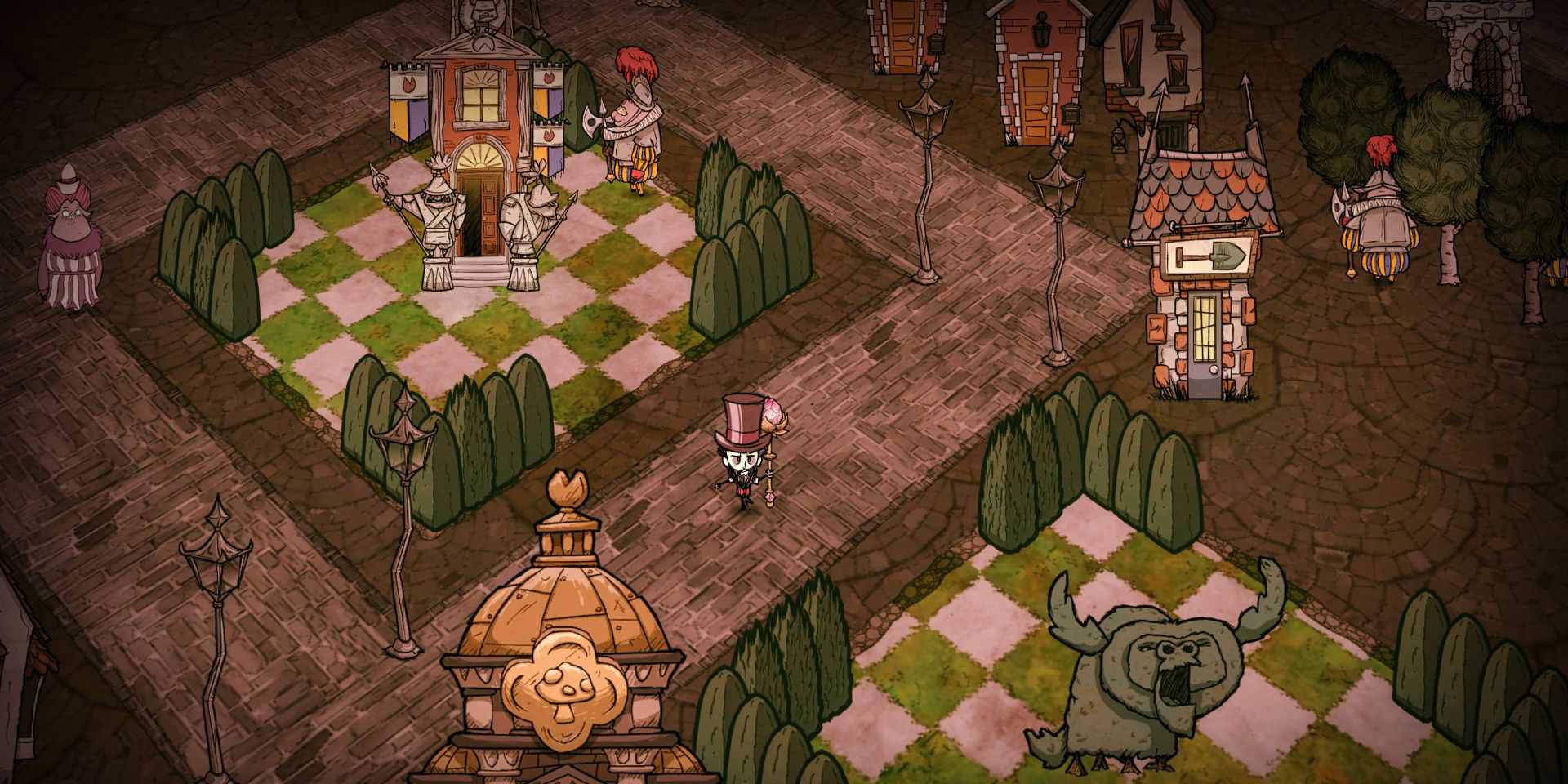 Uma cidade de porcos em Dont Starve Hamlet