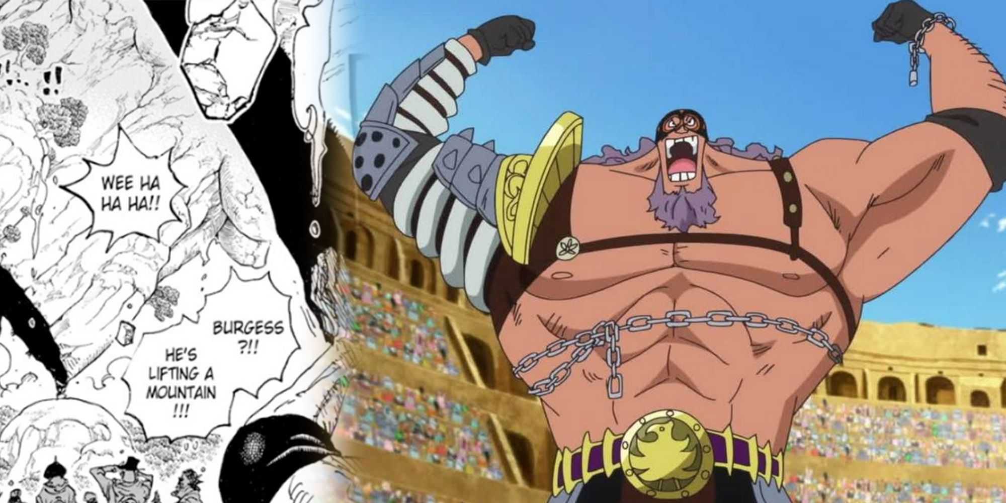 One Piece - Burgess usando sua habilidade de Akuma no Mi