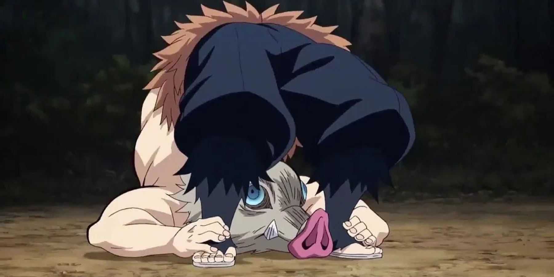 Demon Slayer Inosuke Hashibira flexibility flexible