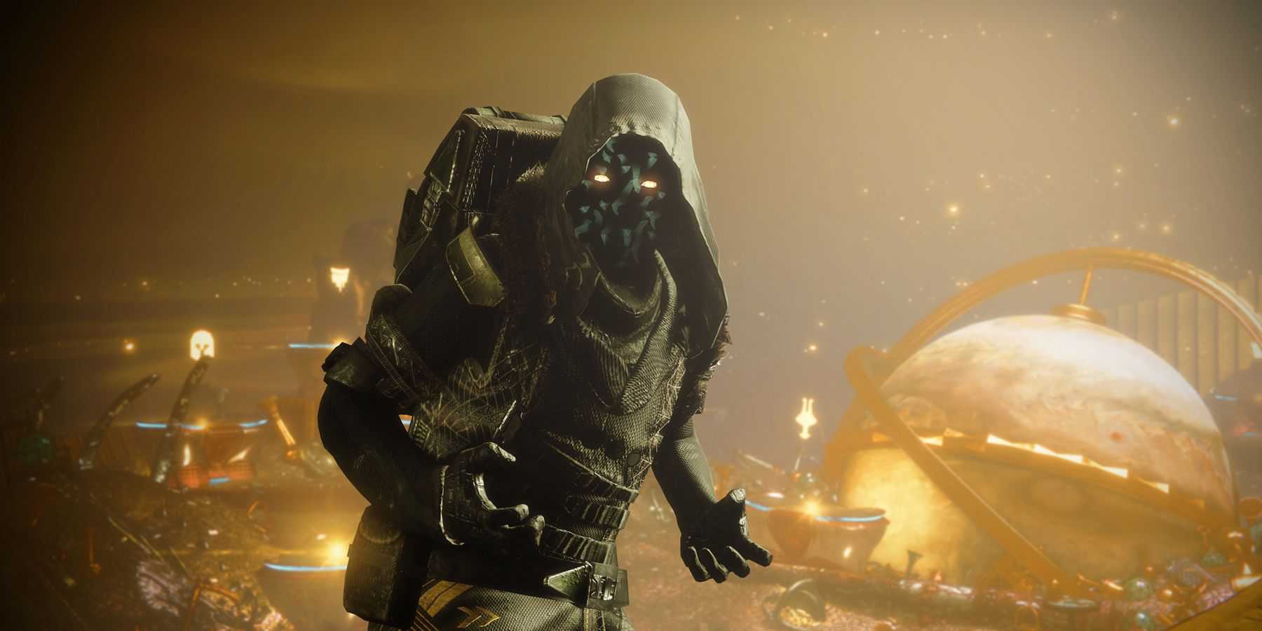 Xur com seu tesouro de Destiny 2.