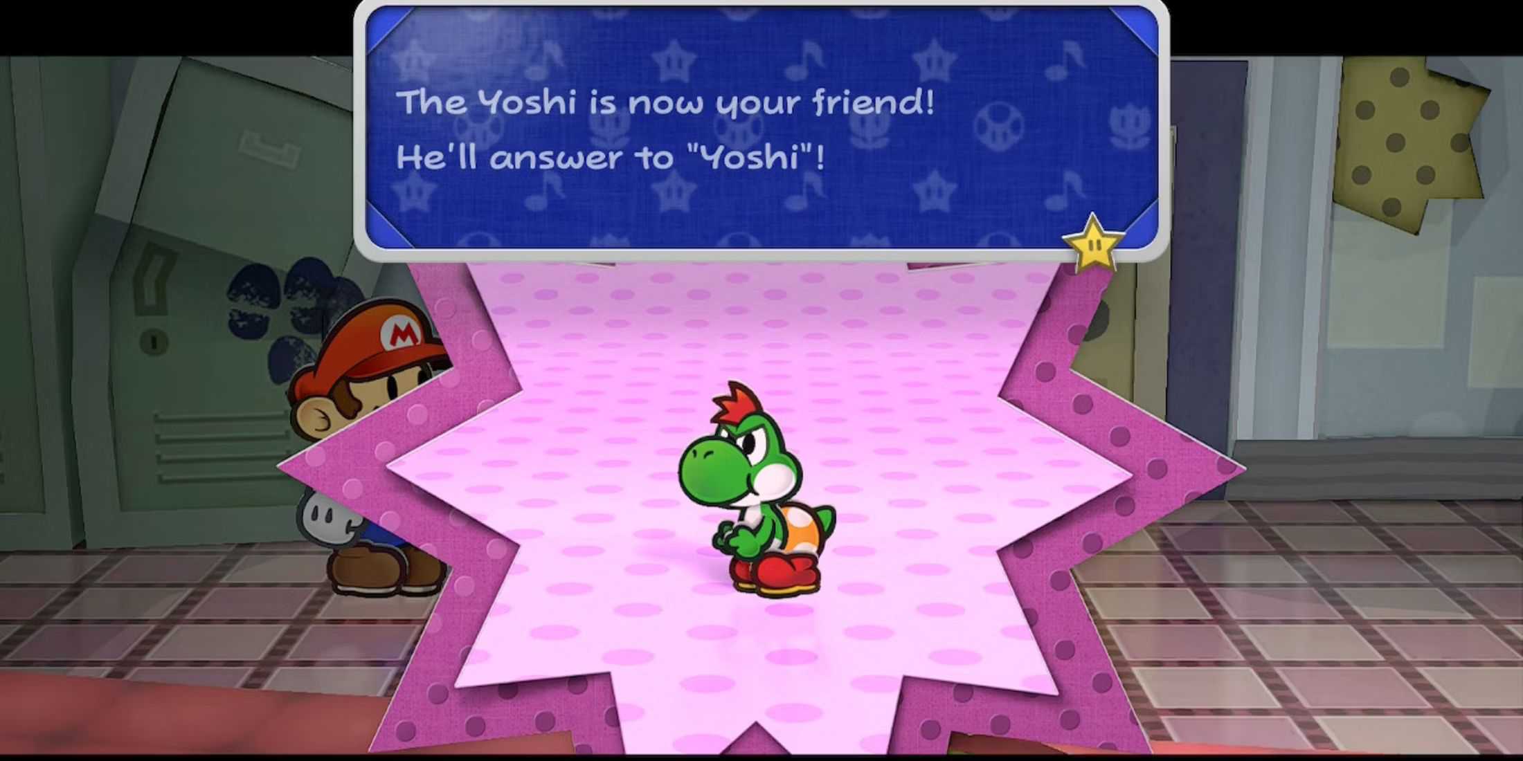 Paper Mario The Thousand-Year Door – Yoshi entra na festa