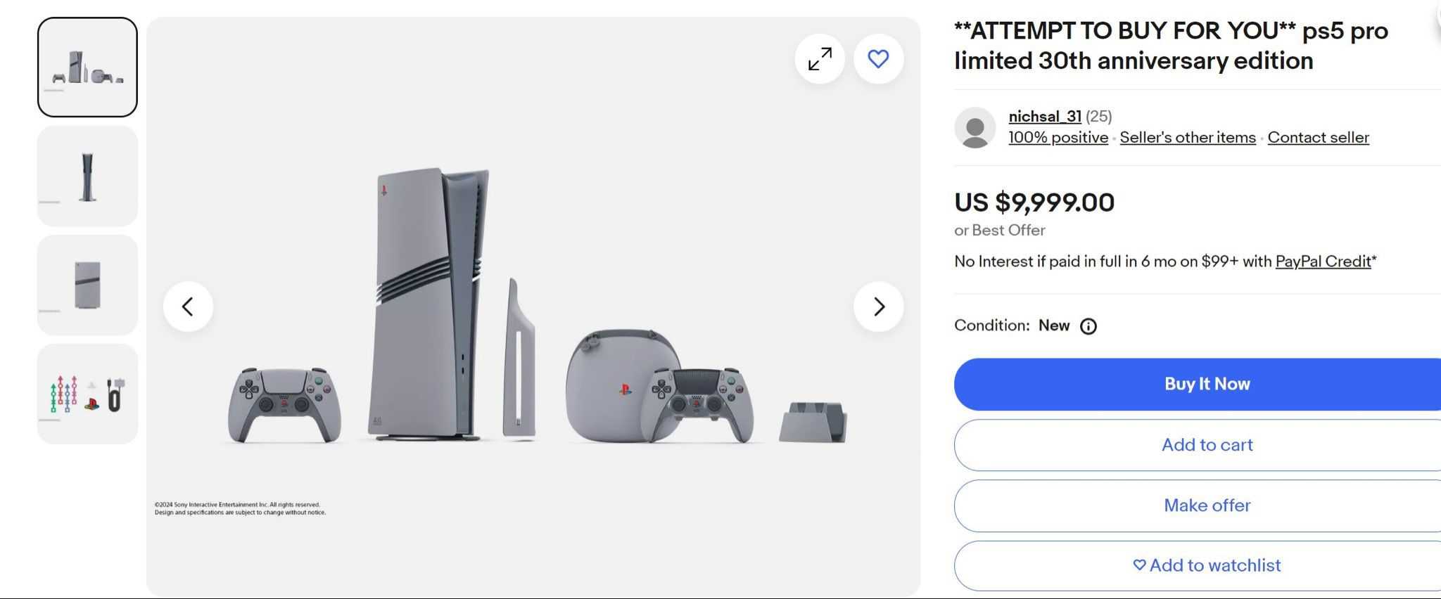 ps5 pro ebay tentativa de comprar