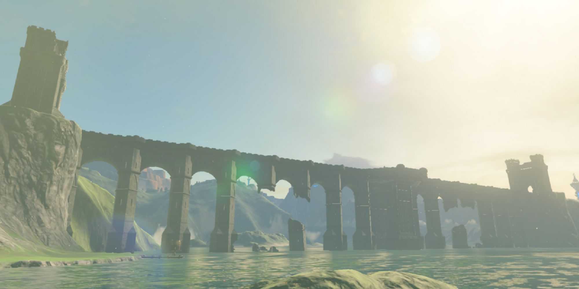 A Ponte de Hylia em The Legend of Zelda: Breath of the Wild.